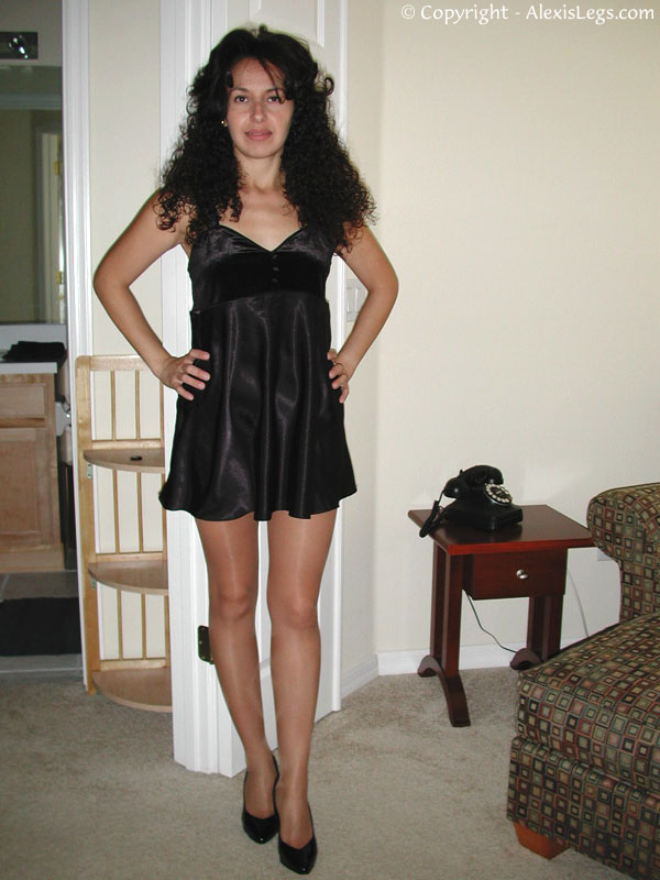 Black Satin Babydoll