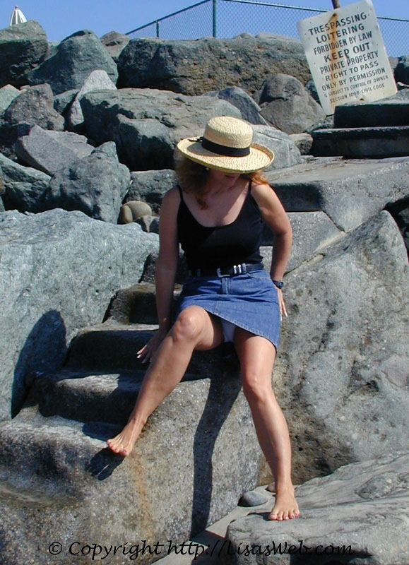 White Panties & Ocean Rocks