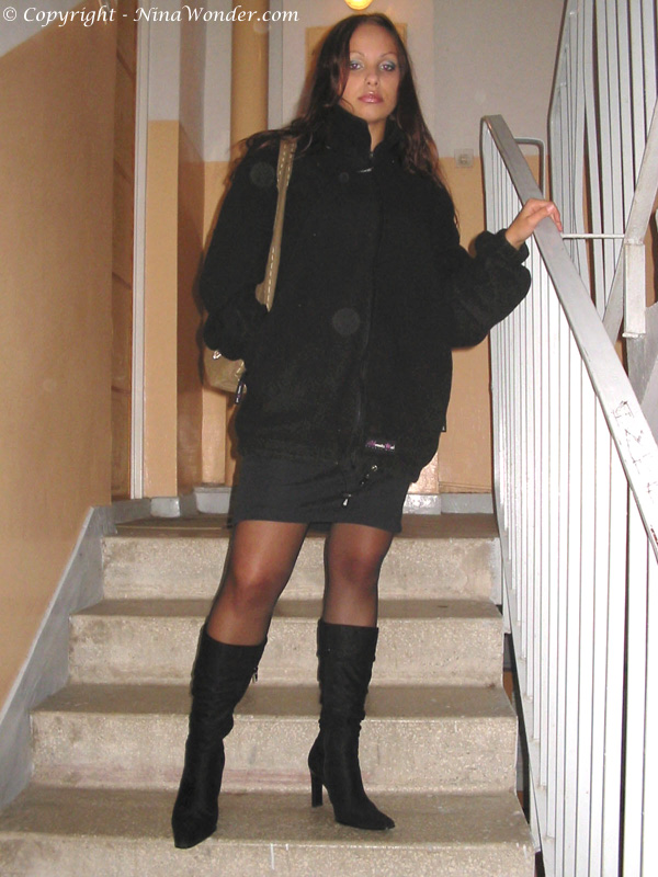 Black Stockings Black Boots