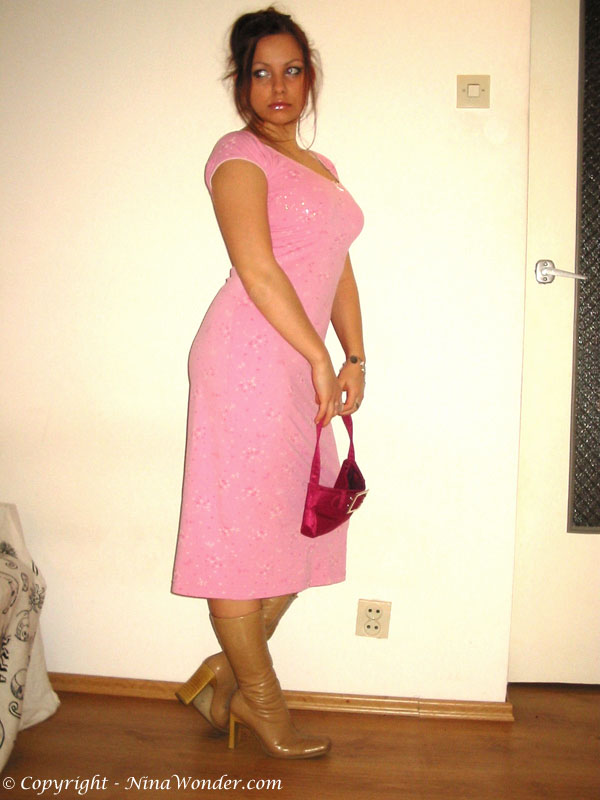 Pink Dress White Panties